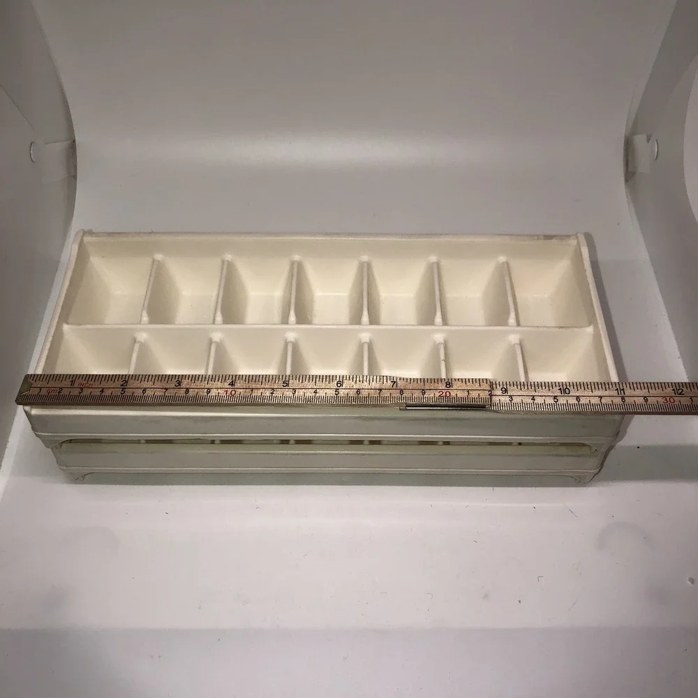 2 Hotpoint Easy Release Ice Cube Trays Pair Set Mid-century Vintage